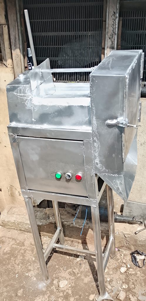 Multi purpose slicing machine for plantain and potato fabricated in Nigeria
