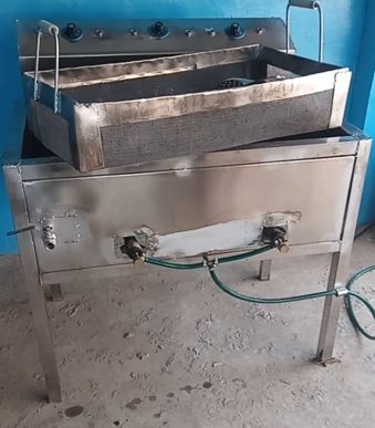 deep fryer for plantain chips production