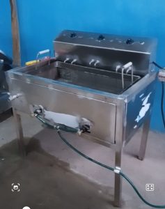 deep fryer for plantain chips production