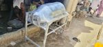 Peanut roasting machine with stainless steel drum