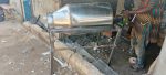 Peanut roasting machine with stainless steel drum