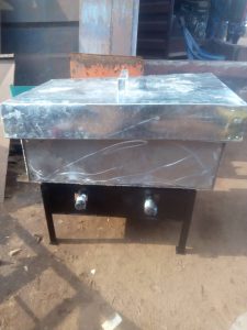 Gas operated Deep fryer for plantain chips production