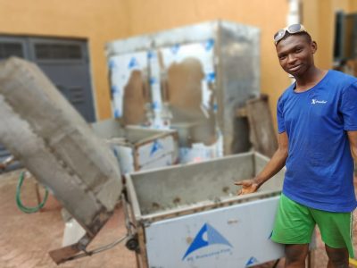 Ongoing work on electric deep fryer