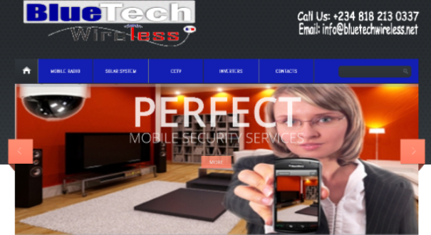 Blue Tech Wireless Website