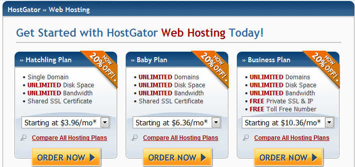 web hosting plans