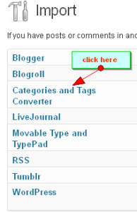 category to tag converter
